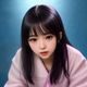 创意写作学生头像，年轻女性，活泼
